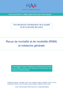 Revue de mortalité et de morbidité (RMM) et médecine