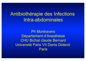 Antibiothérapie des infections intra-abdominales - Infectio
