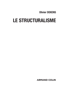 le structuralisme