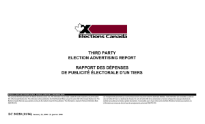 Rapport Des Dépense de publicité Électorale d