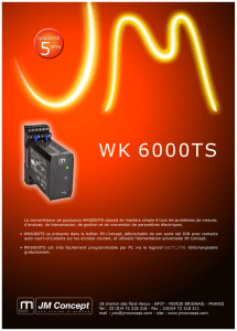 JM CONCEPT - Convertisseurs alternatifs - WK 6000TS