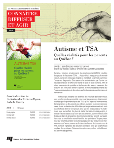Autisme et TSA - Presses de l`Université du Québec