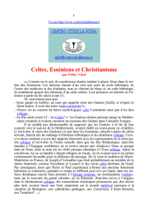 Celtes, Esséniens et Christianisme