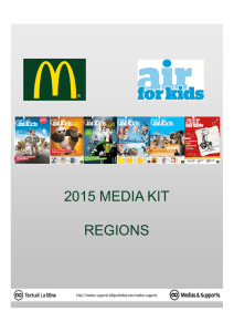 2015 media kit regions - Les Tarifs de la Presse