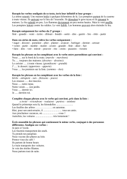 conjuguer rencontrer au présent