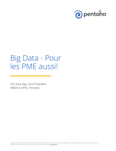 Big Data - Pour les PME aussi!