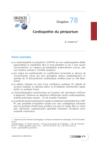 Cardiopathie du péripartum