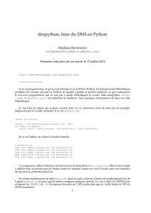 dnspython, faire du DNS en Python