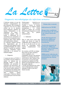 La lettre ECBU 2 - laboratoire central 92