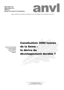 Canalisation 3000 tonnes de la Seine : la dérive du développement