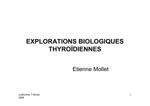explorations biologiques thyroïdiennes - FMC Franche