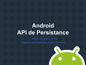 Android API de Persistance