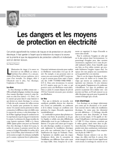 Les dangers et les moyens de protection en électricité