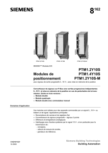 8162 Modules de positionnement PTM1.2Y10S PTM1.4Y10S PTM1