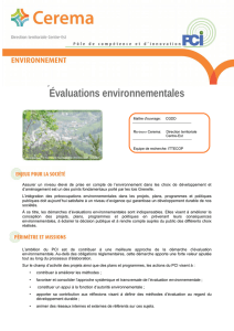 Évaluations environnementales - Cerema Centre-Est