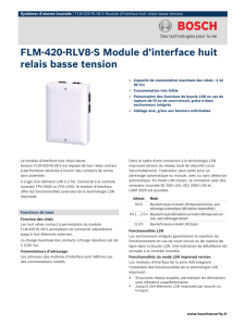 FLM‑420‑RLV8‑S Module d`interface huit relais basse tension