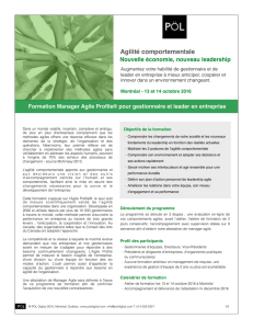 Formation Manager Agile AP