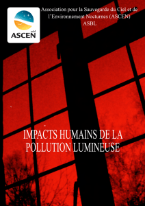 impacts humains de la pollution lumineuse