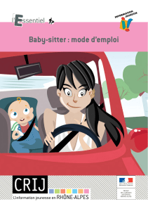 Baby-sitter : mode d`emploi - Bureau Information Jeunesse