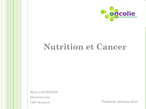 Nutrition et cancer