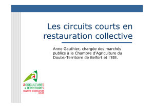 Les circuits courts en restauration collective