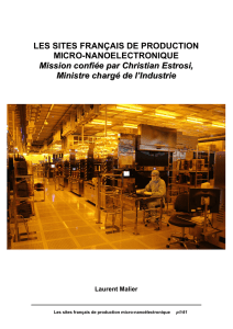 Les sites français de production micro-nanoélectronique