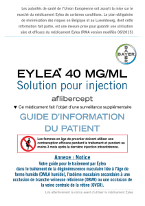 Solution pour injection