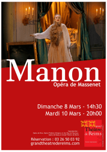 Manon - Opéra de Massenet