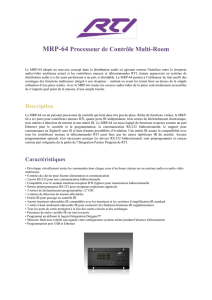 MRP-64 Processeur de Contrôle Multi-Room