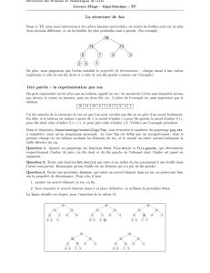 La structure de tas 1`ere partie : la représentation par tas