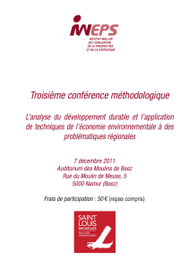 Troisième conférence méthodologique - Université Saint