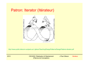 Patron: Iterator (Itérateur)