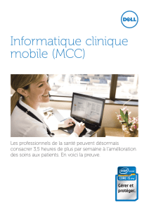 Informatique clinique mobile (MCC)