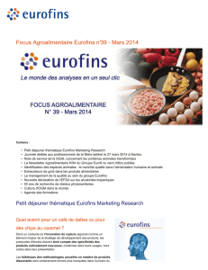 Focus Agroalimentaire Eurofins n°39