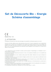 Set de Découverte Bio – Energie Schéma d`assemblage