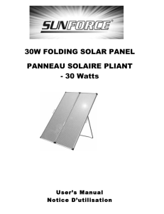 30w folding solar panel panneau solaire pliant - 30