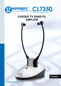 CASQUE TV SANS FIL AMPLIFIÉ