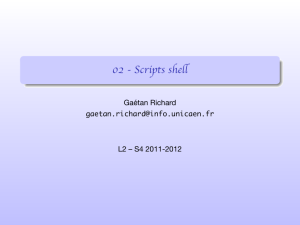 Scripts shell - Gaétan Richard