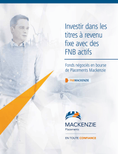 Brochure - Investir dans les titres à revenu fixe avec des FNB actifs