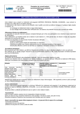 FICHE CONSEIL PATIENT (Canevas)