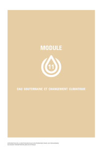 Module 11: Eau souterraine et changement climatique