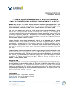 Version PDF - Centre de Recherche Informatique de Montréal