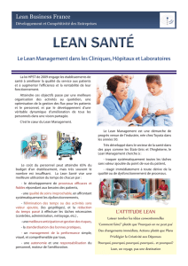 L`ATTITUDE LEAN Lean Business France Le Lean Management