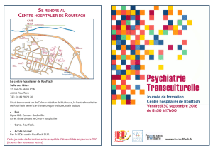 Psychiatrie Transculturelle - Centre hospitalier de Rouffach