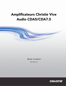 Amplificateurs Christie Vive Audio CDA5/CDA7.5