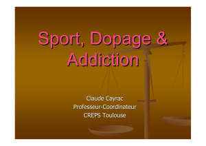 Sport et addiction - (CHU) de Toulouse