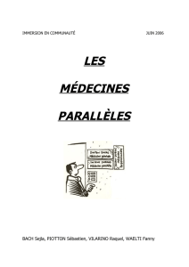 les médecines parallèles