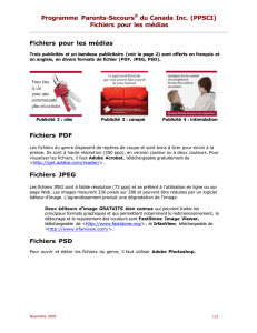 Programme Parents-Secours® du Canada Inc. (PPSCI) Fichiers