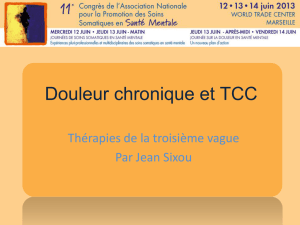 Douleur chronique et TCC