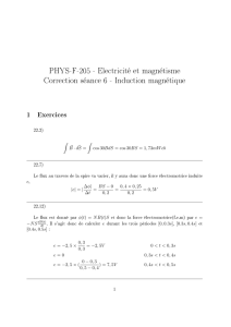 PHYS-F-205 - Electricité et magnétisme Correction séance 6